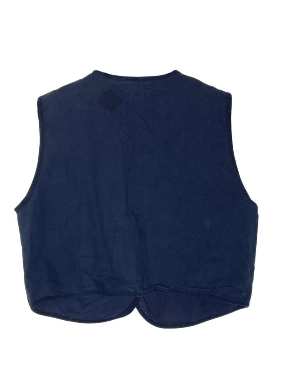 Tantrums Vintage Y2K Velvet Corduroy Floral Embroidered Patchwork Vest Sz LG - Picture 2 of 6